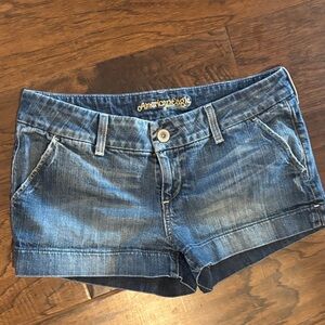 American Eagle Outfitters Women's Dark Blue Jean Shorts